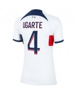 Paris Saint-Germain Manuel Ugarte #4 Vieraspaita Naisten 2023-24 Lyhythihainen